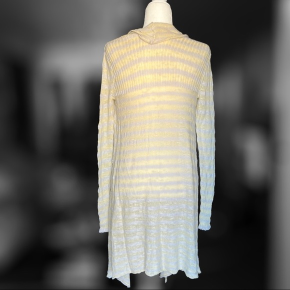 Free People Knitted Open Front Duster Cardigan Size S - Picture 3 of 4